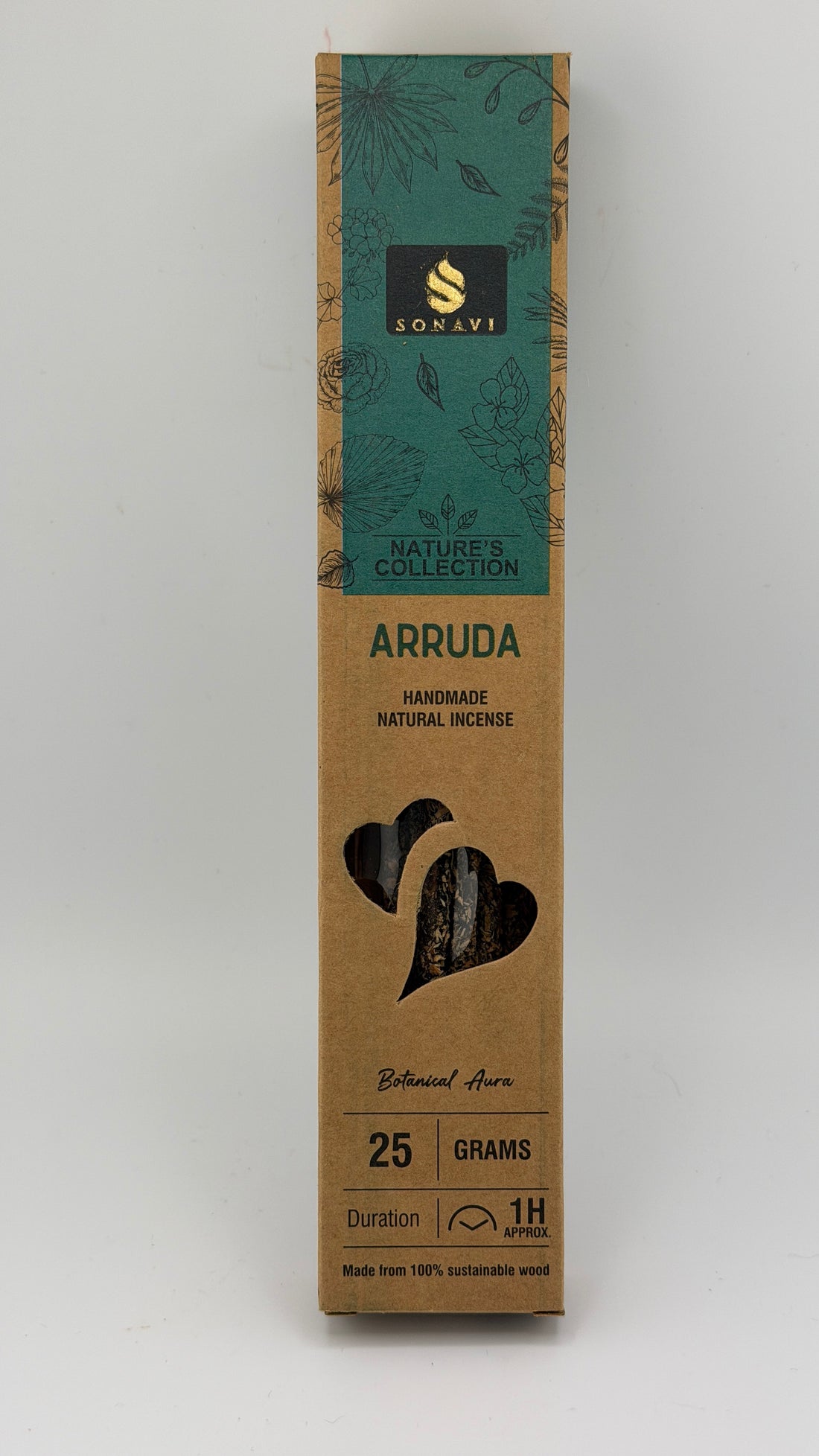 SONAVI - Nature's Collection: All Natural Arruda Incense Sticks 25 grams