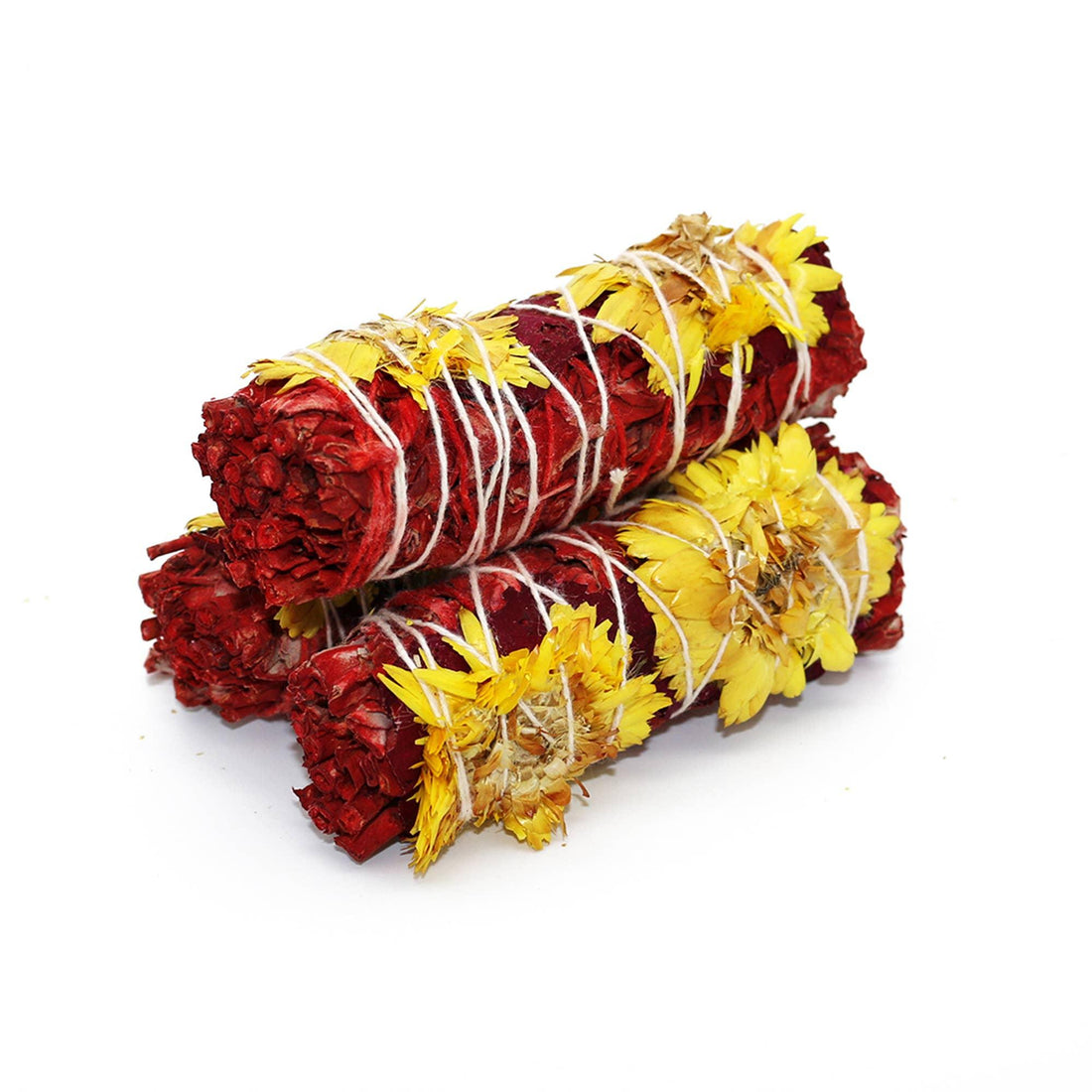'Red Romance' Dragon's Blood Sage Smudge Stick (4 in.)-Earth Fairy Holistics