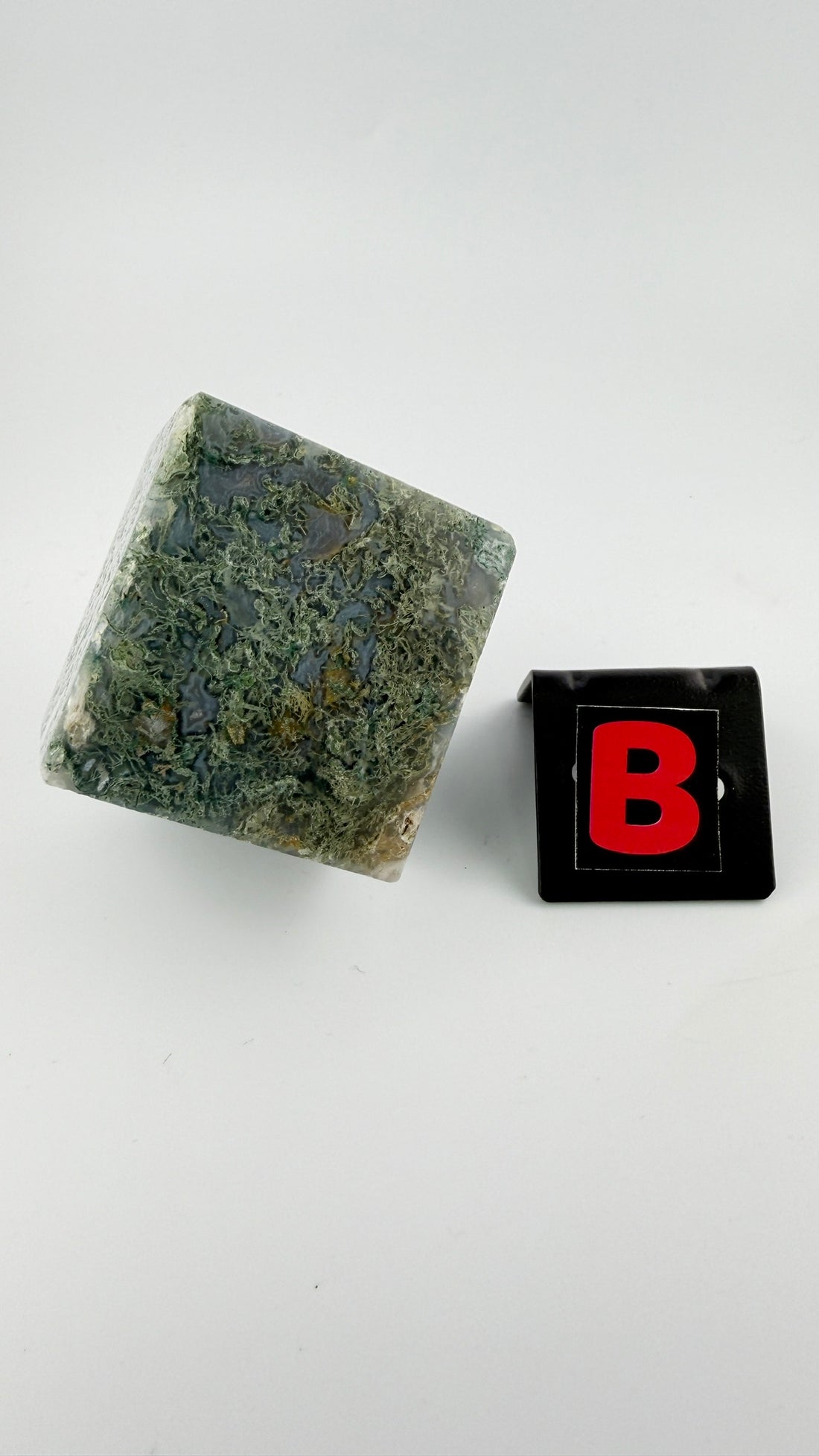 Moss Agate Cube-Earth Fairy Holistics