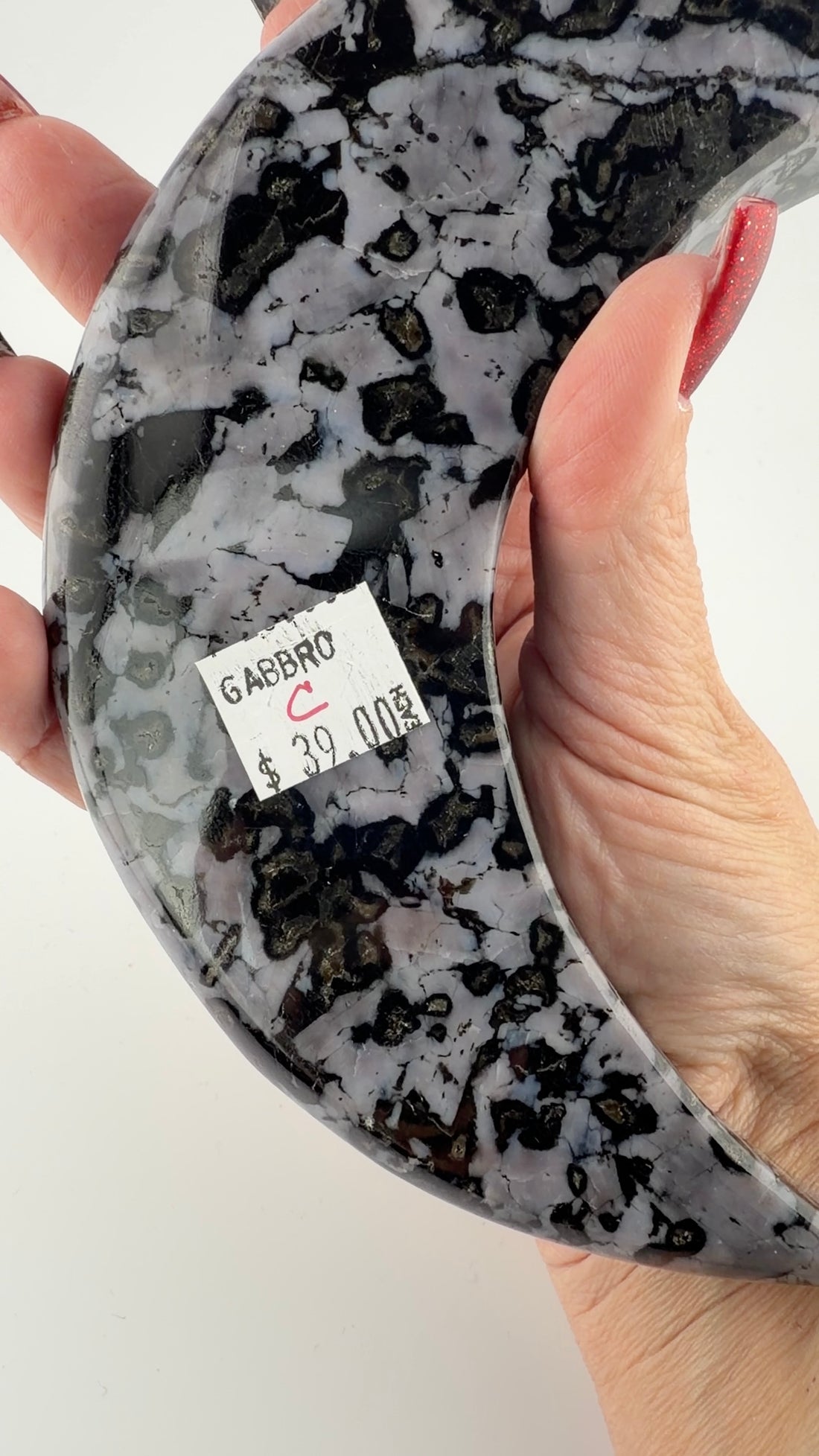 Indigo Gabbro Crescent Moons-Earth Fairy Holistics