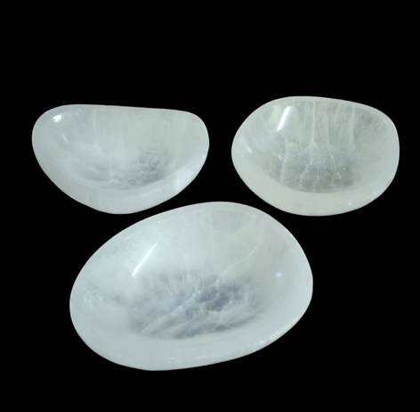 Natural Cut Selenite Bowl (4-5")-Earth Fairy Holistics