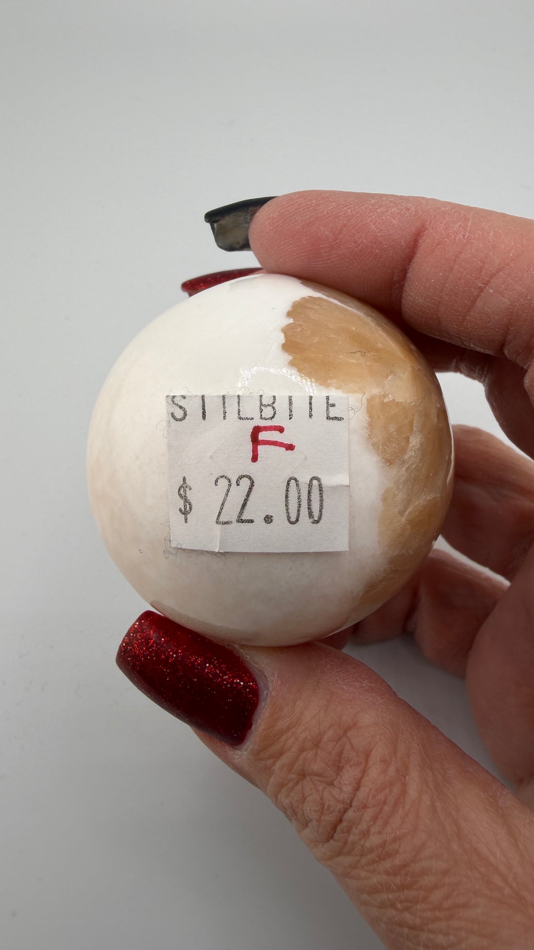 Peach Stilbite/Scolecite Spheres-Earth Fairy Holistics