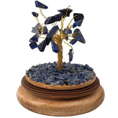 GEMSTONE TREES IN A GLASS DOME-Earth Fairy Holistics