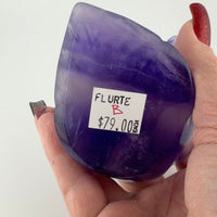 Fluorite Flower on Leaf-Earth Fairy Holistics