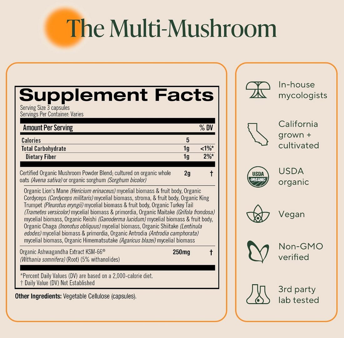OM Master Blend Mushroom Capsules