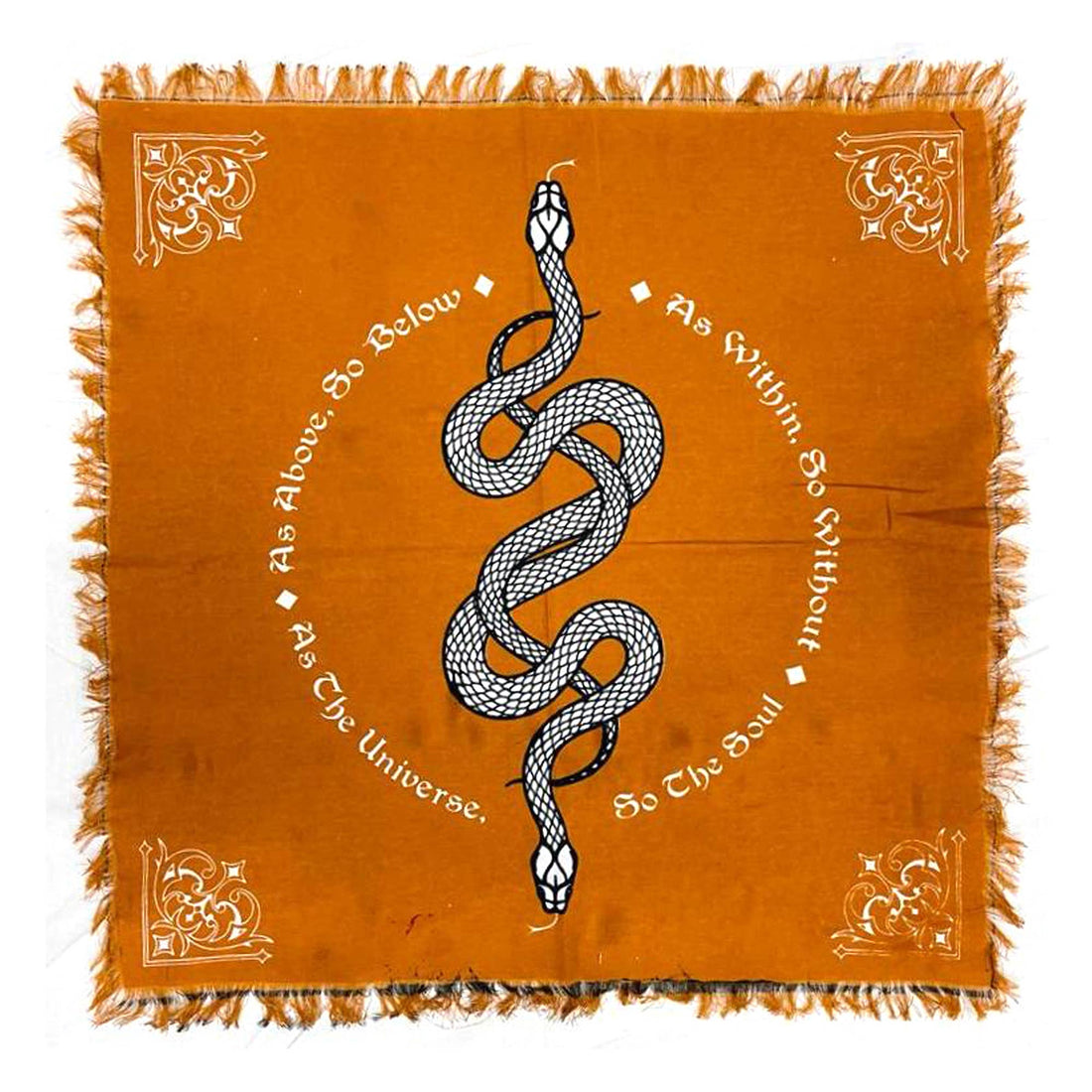 Serpent Altar Cloth (24 x 24 in.)-Earth Fairy Holistics