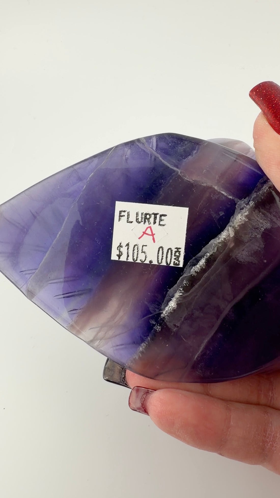 Fluorite Flower on Leaf-Earth Fairy Holistics