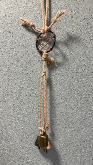 Witch's Bells with Copper Pentagram