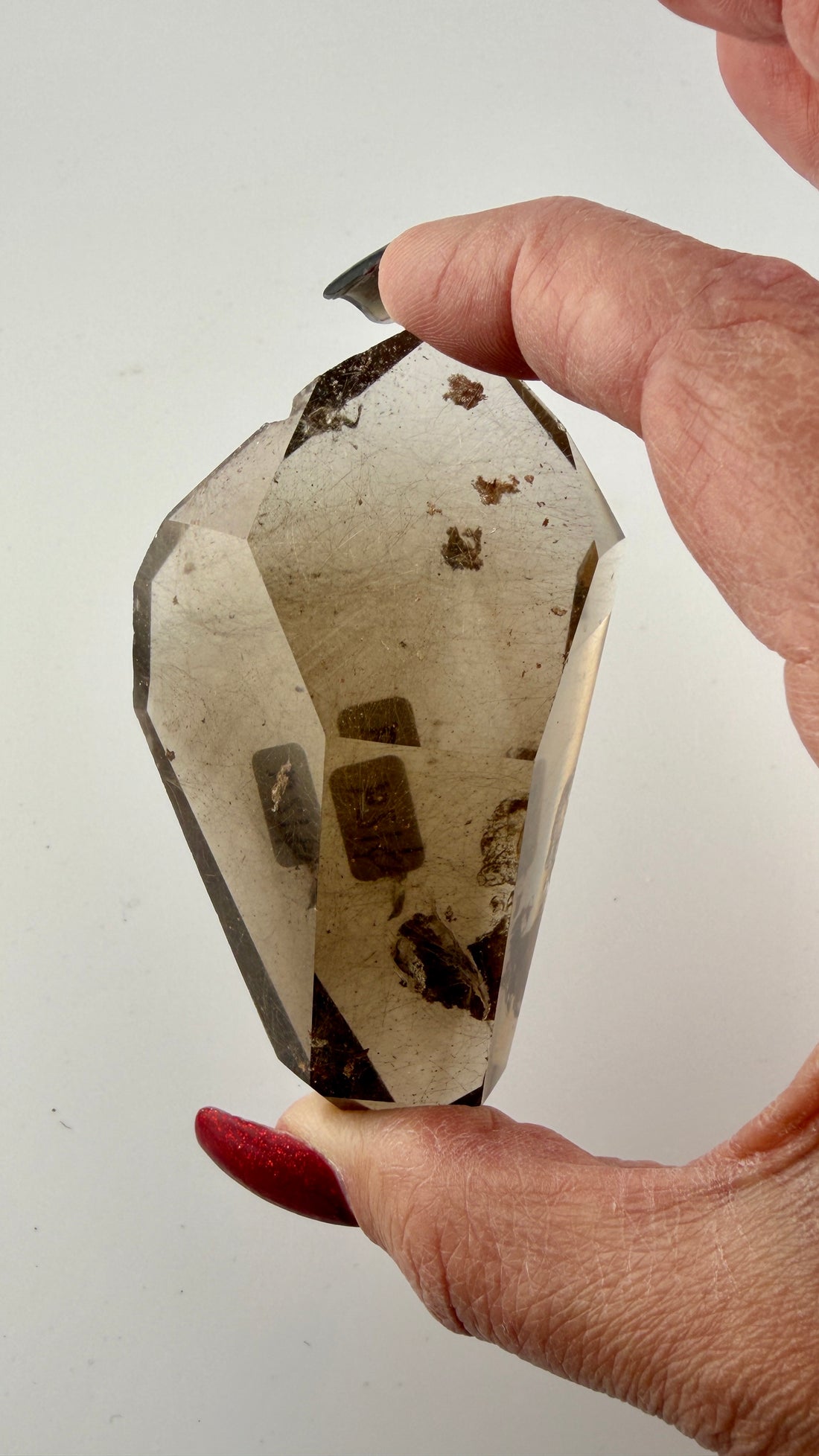 Double Terminated Rutile Smoky Quartz-Earth Fairy Holistics