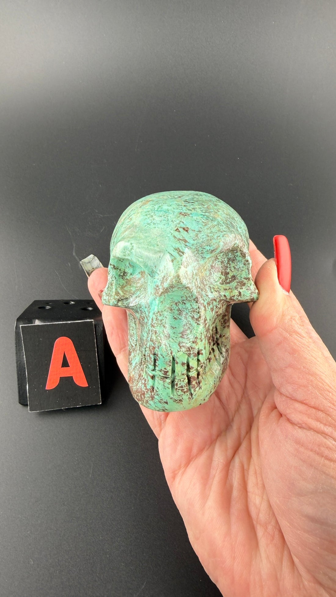 Chrysoprase Skulls