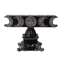 15641 Triple Moon Candleholder-Earth Fairy Holistics