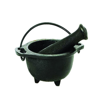 Cast Iron Mortar and Pestle (4.5 in.)-Earth Fairy Holistics
