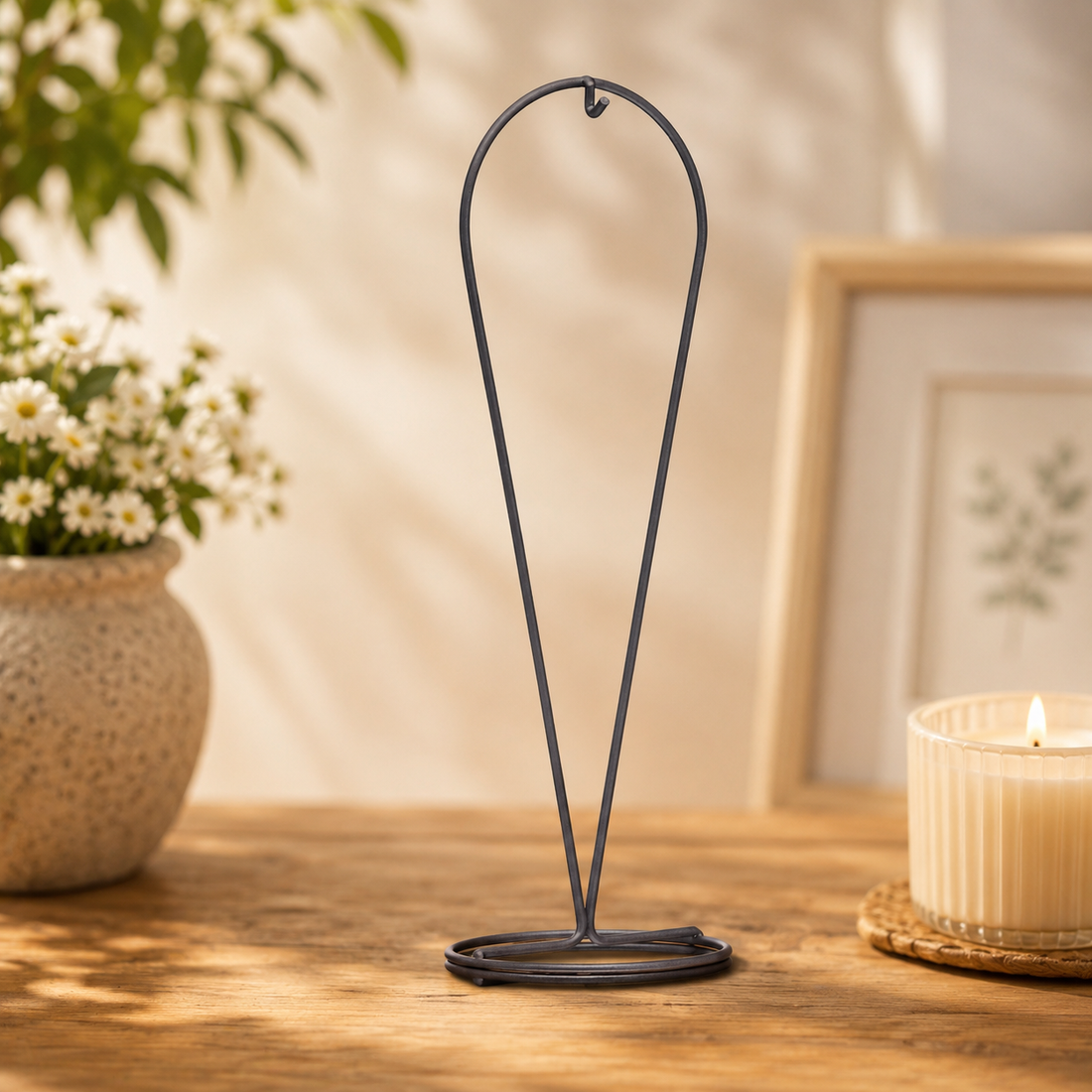 Droplet Display Stand - Silver-Earth Fairy Holistics