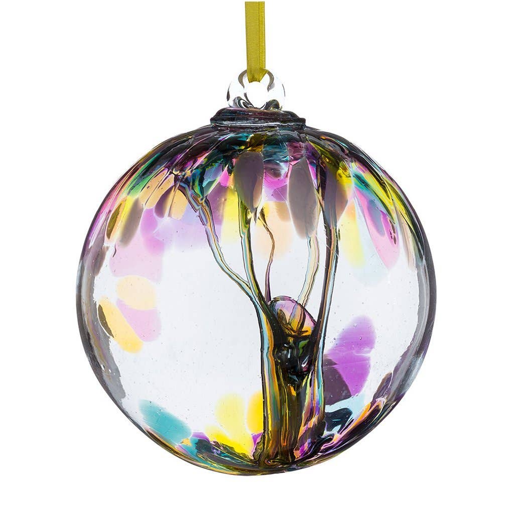 Witch's Ball (Spirit Ball) - Multicoloured Pink (15cm)-Earth Fairy Holistics