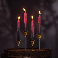 Vampire Blood Candles - Set of 4, Bleeding Candles 10”-Earth Fairy Holistics