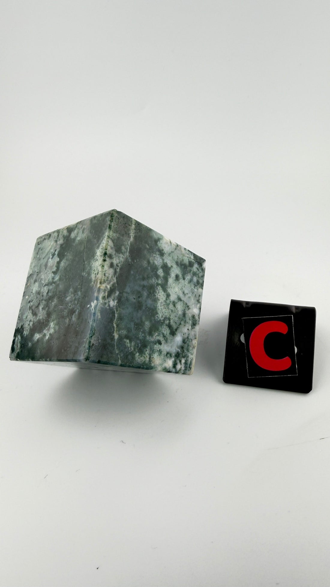 Moss Agate Cube-Earth Fairy Holistics