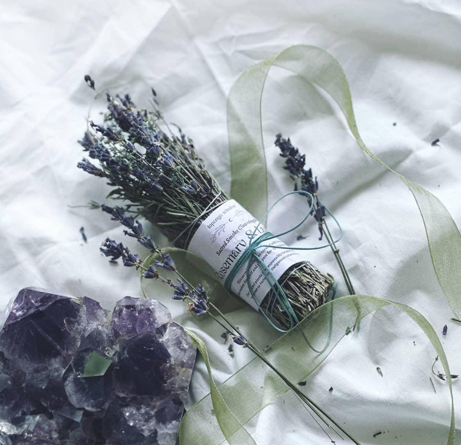 Rosemary and Lavender Sacred Smoke Cleansing Stick-Earth Fairy Holistics
