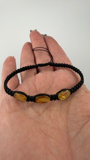 Hand Woven Amber Bracelets (Adjustable, made by DV survivors in Mexico)-Earth Fairy Holistics
