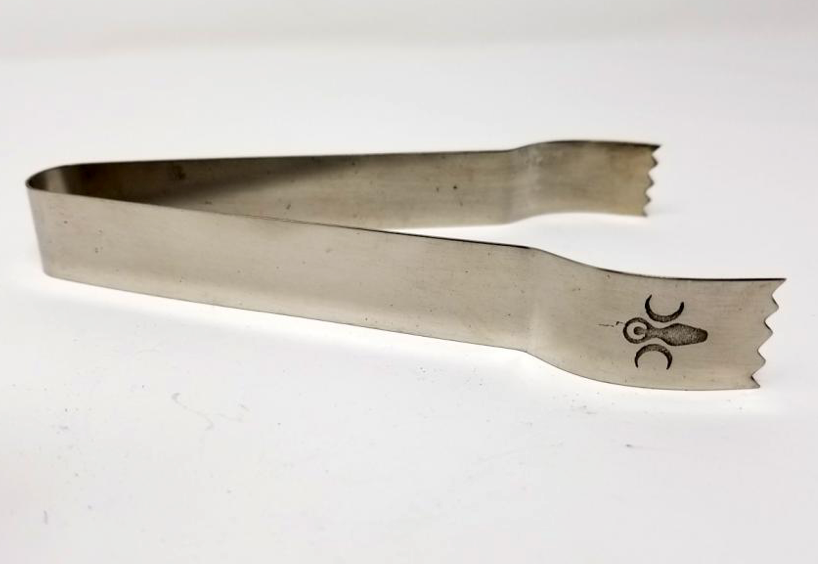 Goddess of Earth Stainless Steel Tongs 5.75"L 0.75"W