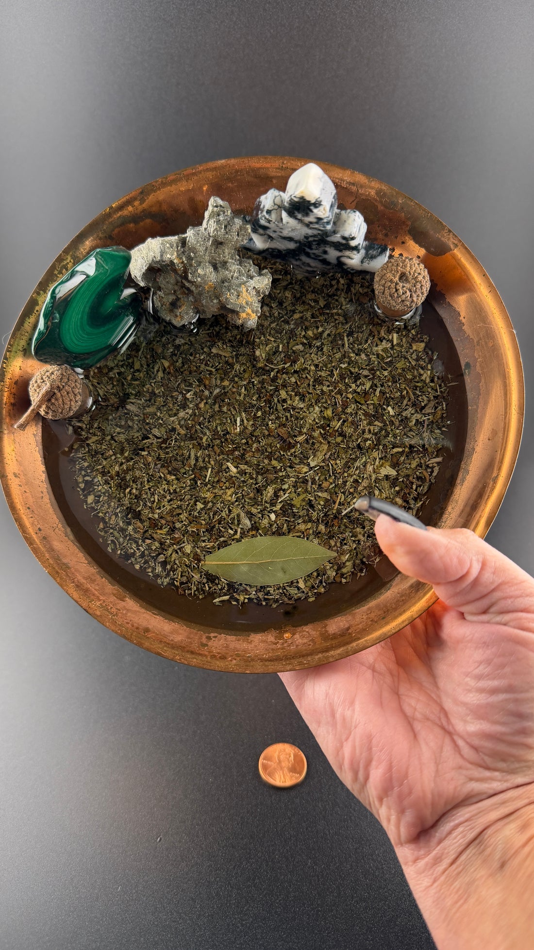 Earths Abundance Money Bowl (Silver & Copper Vessel)