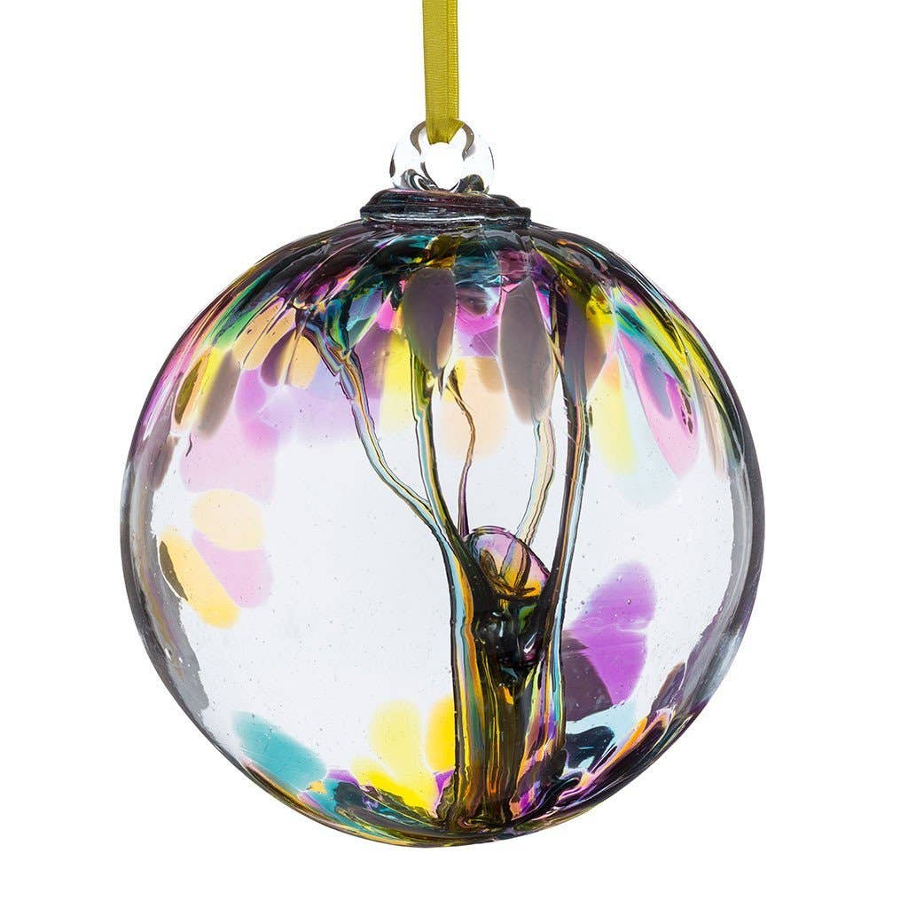 Witch's Ball (Spirit Ball) - Multicoloured Pink (10cm)-Earth Fairy Holistics