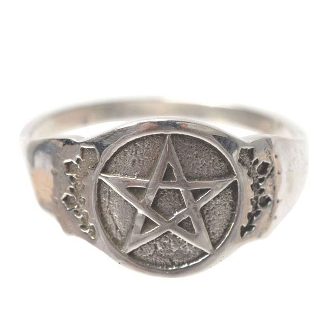 BOLD STAR STERLING SILVER RING-Earth Fairy Holistics