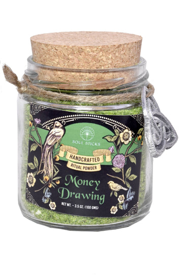 Money Drawing Ritual Spell Powder Jar (3.5 oz)-Earth Fairy Holistics