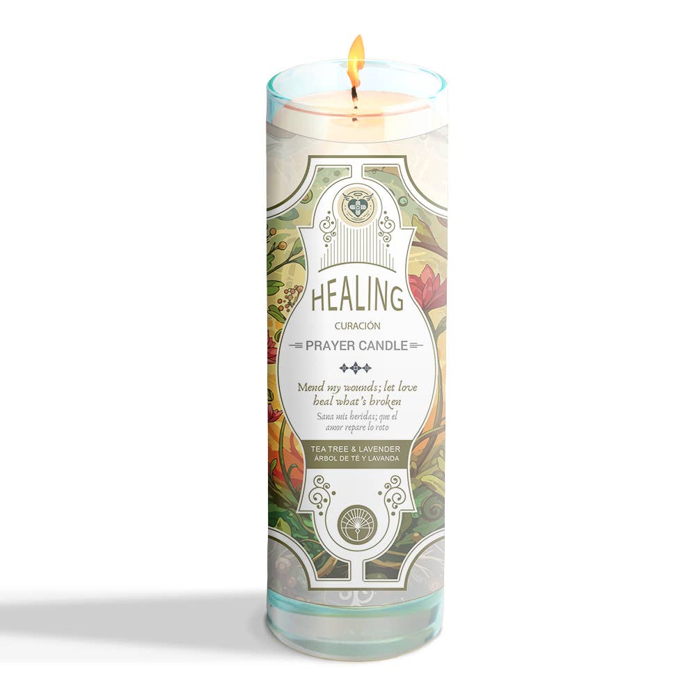 Prayer Candle - Healing (8") (9.5 oz)-Earth Fairy Holistics