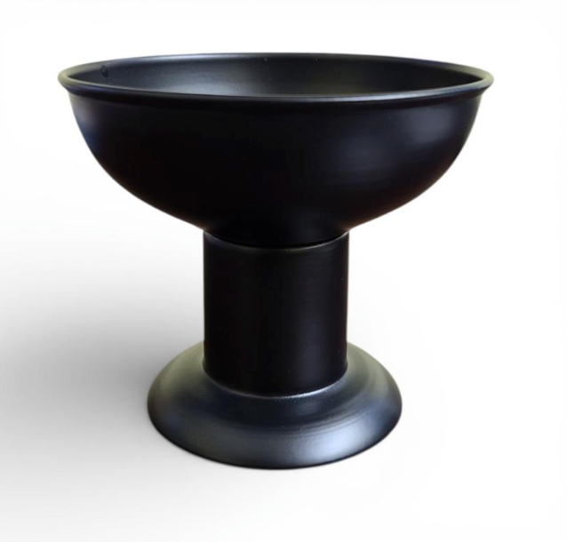 Pedestal Metal Incense & Smudge Burner - 4"H x 4.5"D-Earth Fairy Holistics