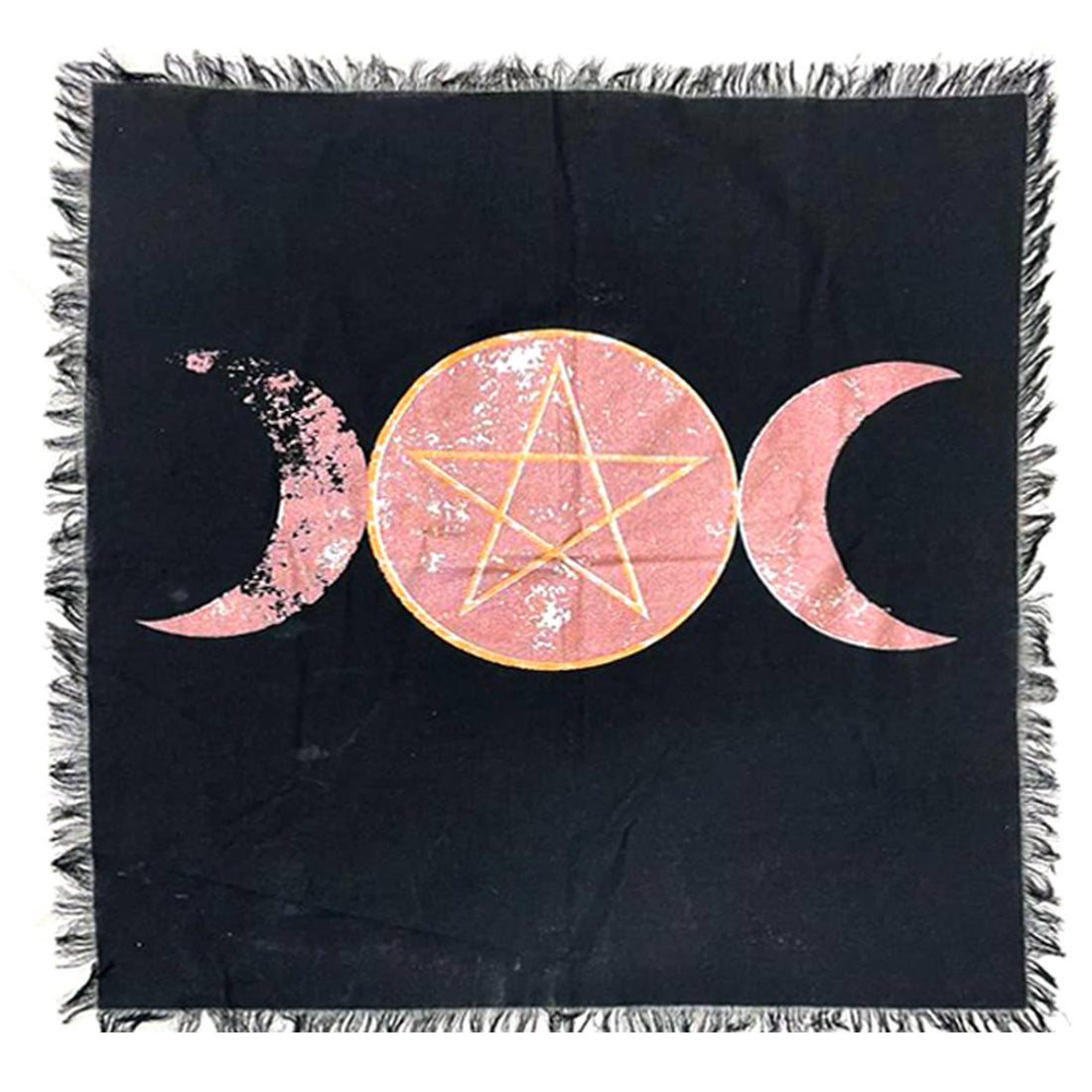Triple Moon Altar Cloth (24 x 24 in.)-Earth Fairy Holistics