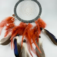 Spirit Wolf Dreamcatchers/Leather Keychains-Earth Fairy Holistics