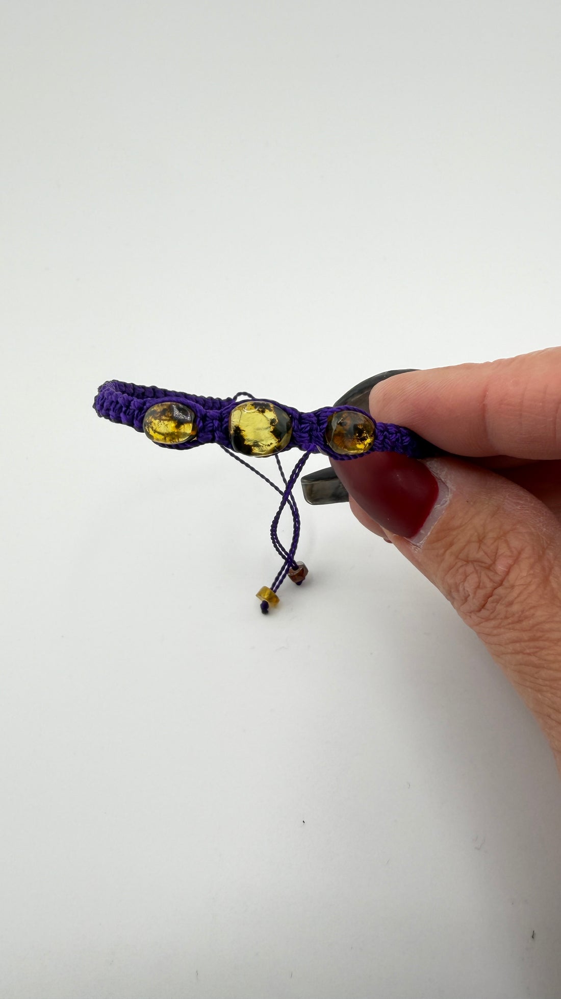 Hand Woven Amber Bracelets (Adjustable, made by DV survivors in Mexico)