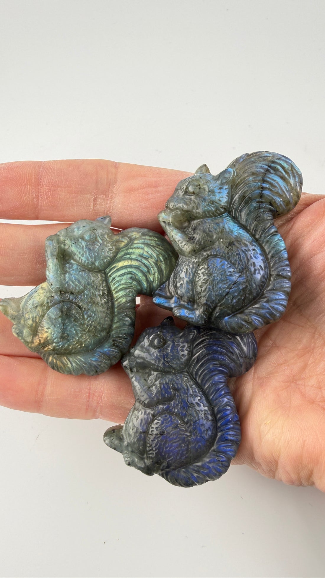Labradorite Squirrel Carving-Earth Fairy Holistics