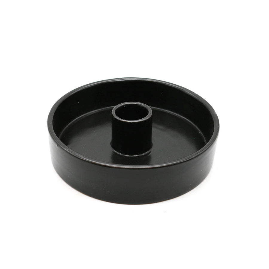 Ceramic Palo Santo Burner (4 in.) - Black-Earth Fairy Holistics
