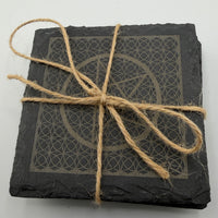 Pentacle/Flower of Life Coasters-Earth Fairy Holistics