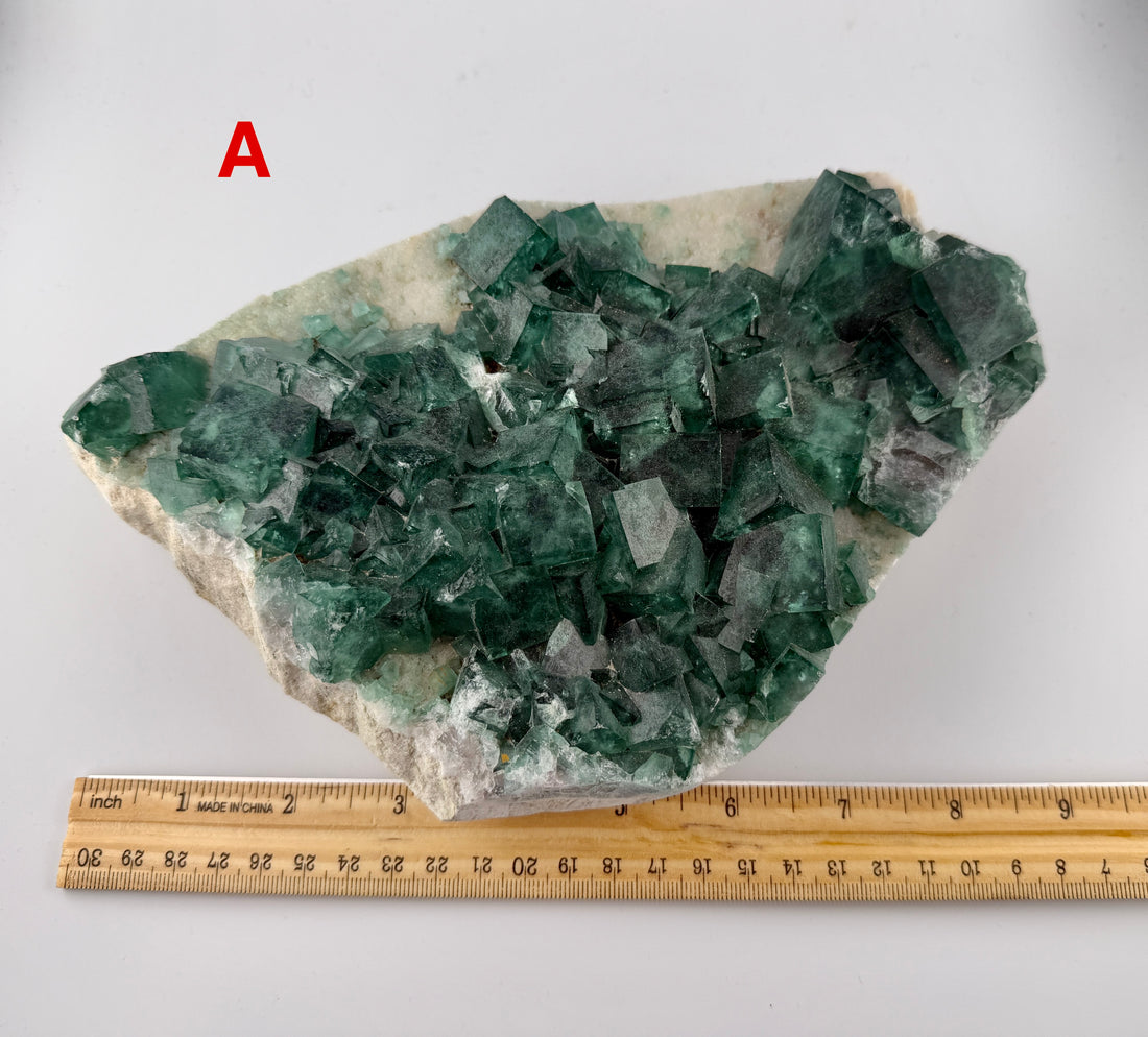 Fluorite Cube Specimen Formations (Large)-Earth Fairy Holistics