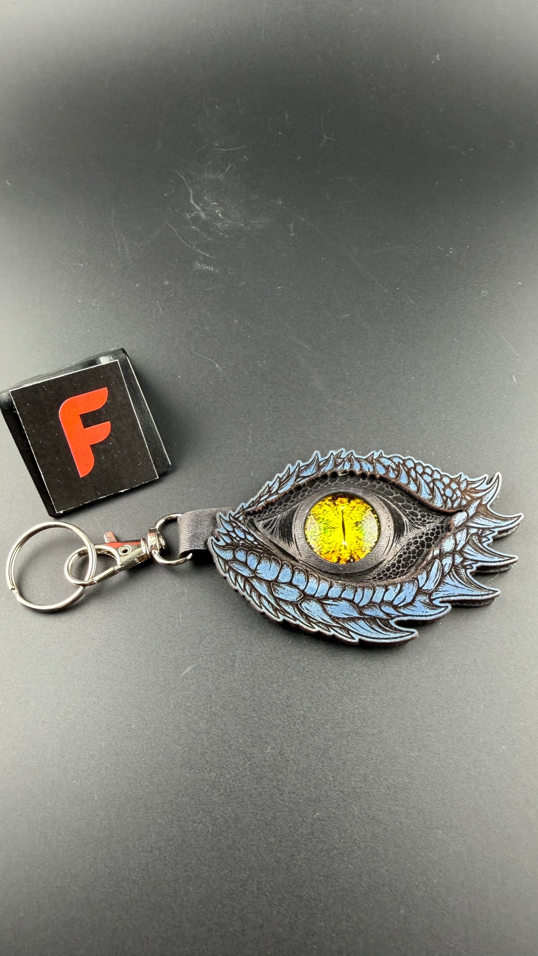 Spirit Wolf Leather Eye Keychains
