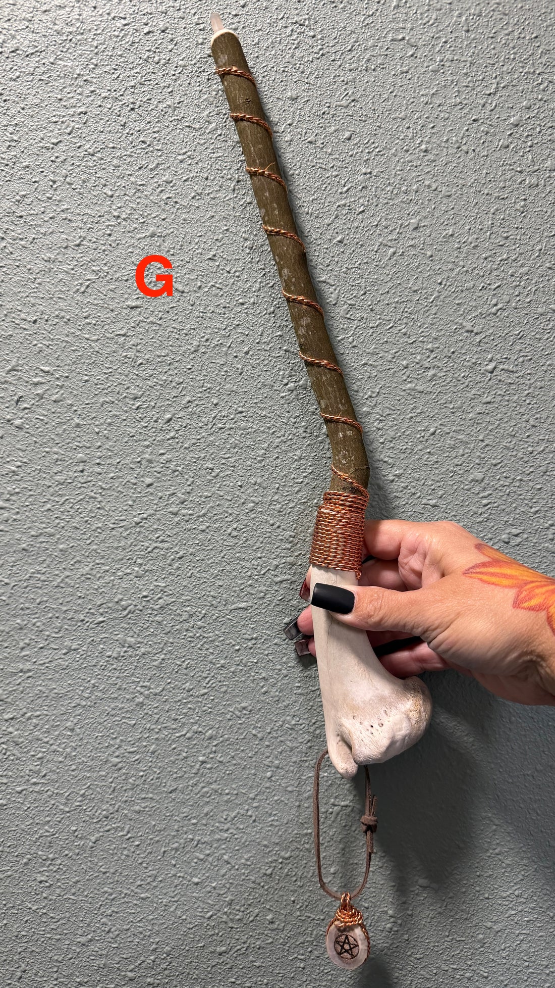Deer Bone & Clear Quartz Handmade Wands (Various Options)-Earth Fairy Holistics