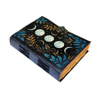 Moon Vintage Leather Journal Travel Journal Diary Spellbook-Earth Fairy Holistics