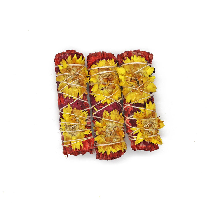 'Red Romance' Dragon's Blood Sage Smudge Stick (4 in.)-Earth Fairy Holistics