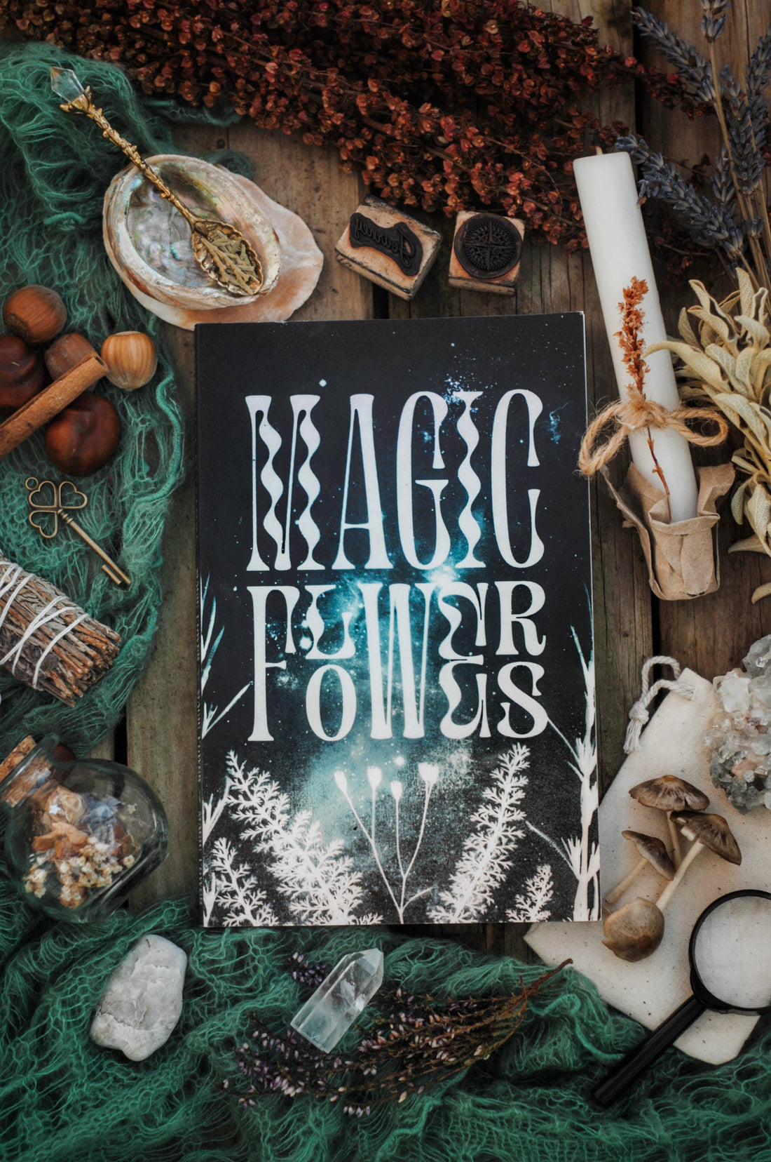 Magic Flowers - Softcover Full Color Book and Bookmark-Earth Fairy Holistics