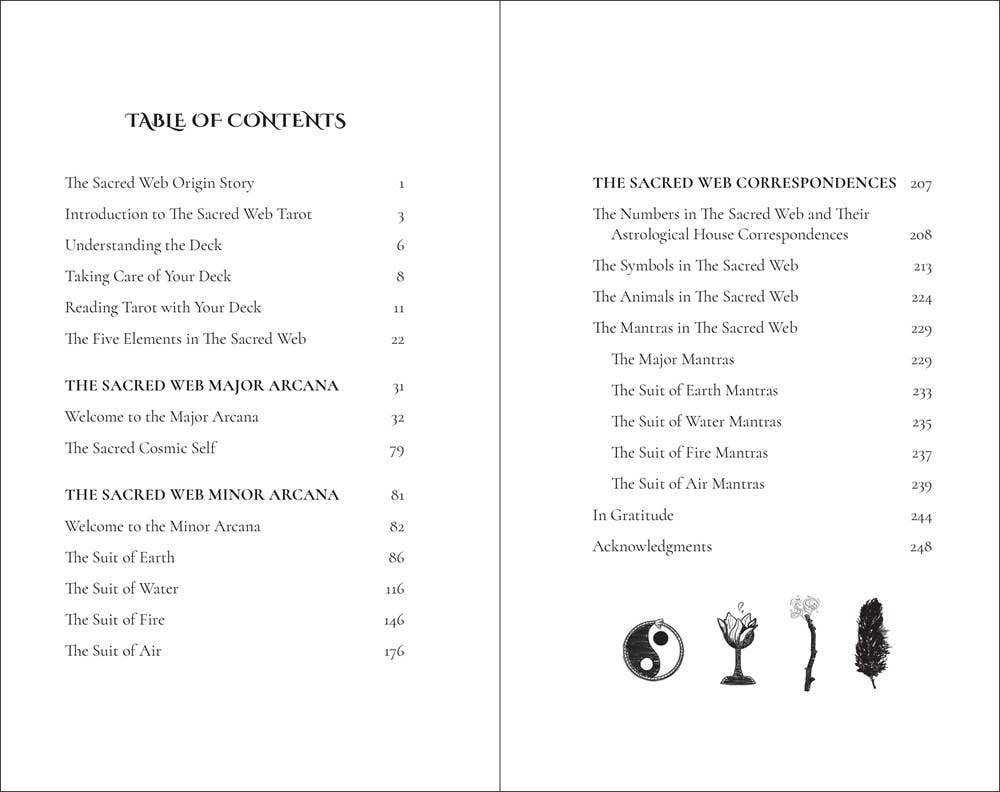 Sacred Web Tarot, The: Jannie Bui Brown-Earth Fairy Holistics