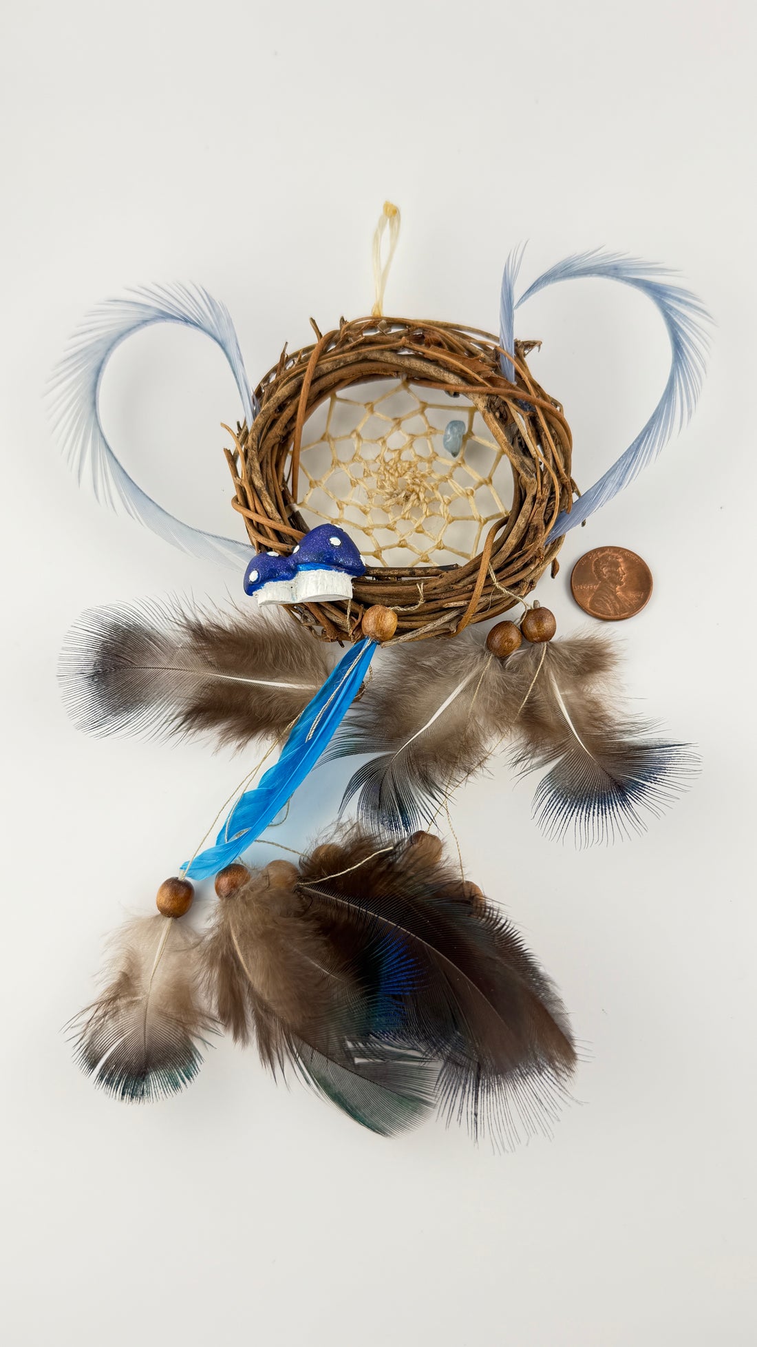 Spirit Wolf Dreamcatchers/Leather Keychains-Earth Fairy Holistics