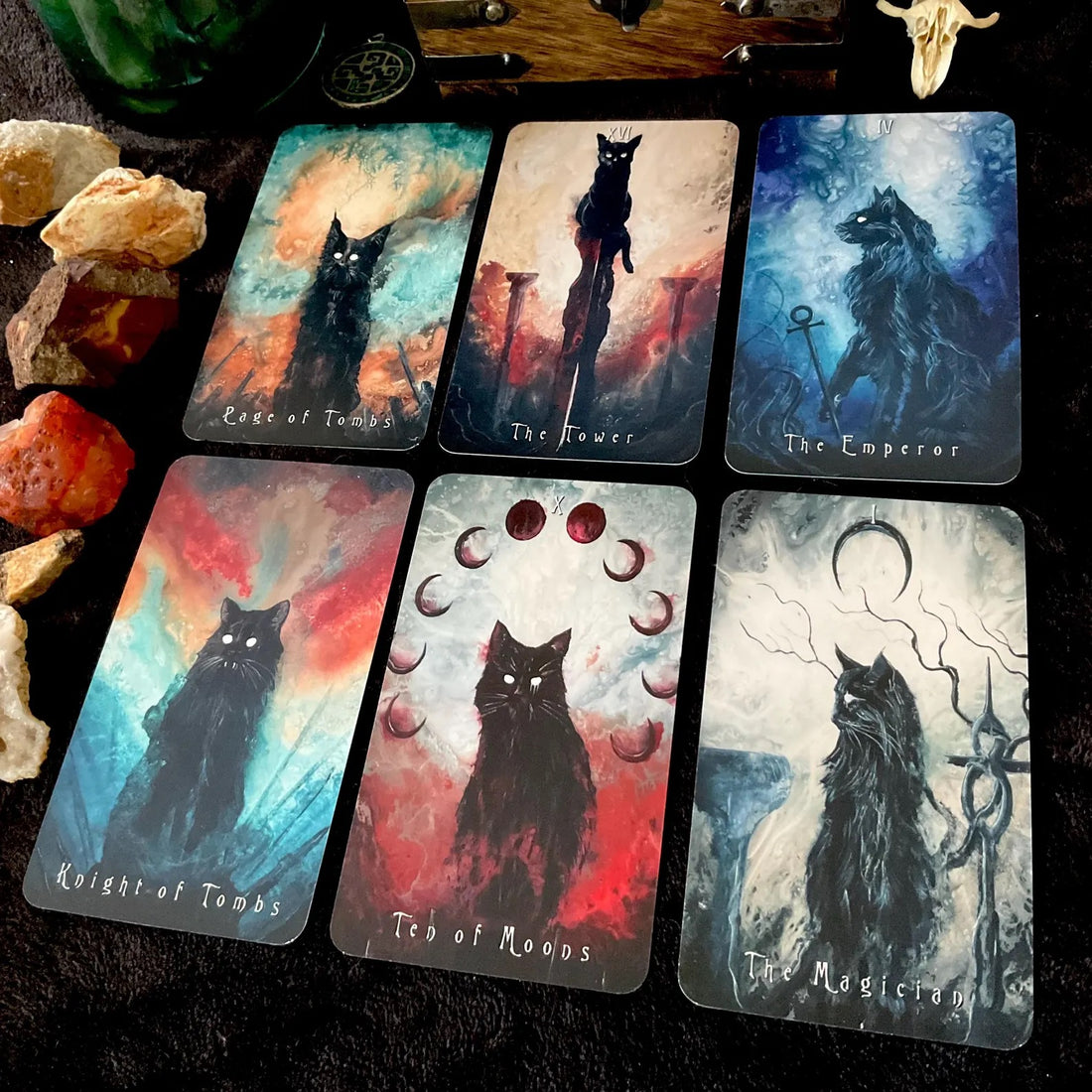 Haunted Cat Tarot - J Edward Neill-Earth Fairy Holistics