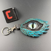 Spirit Wolf Leather Eye Keychains