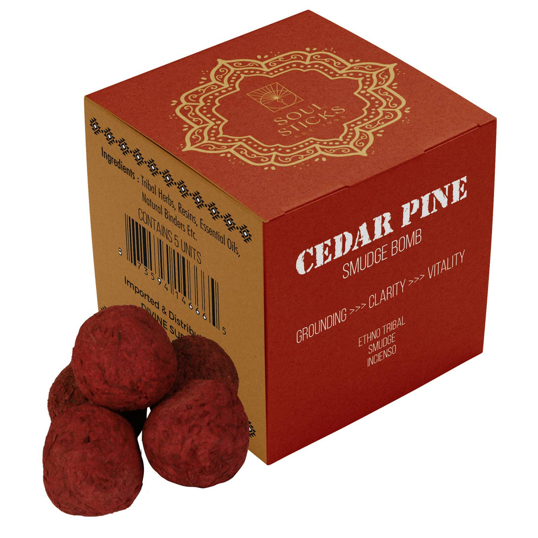 Cedar & Pine Smudge Bombs w/ Burner-Earth Fairy Holistics