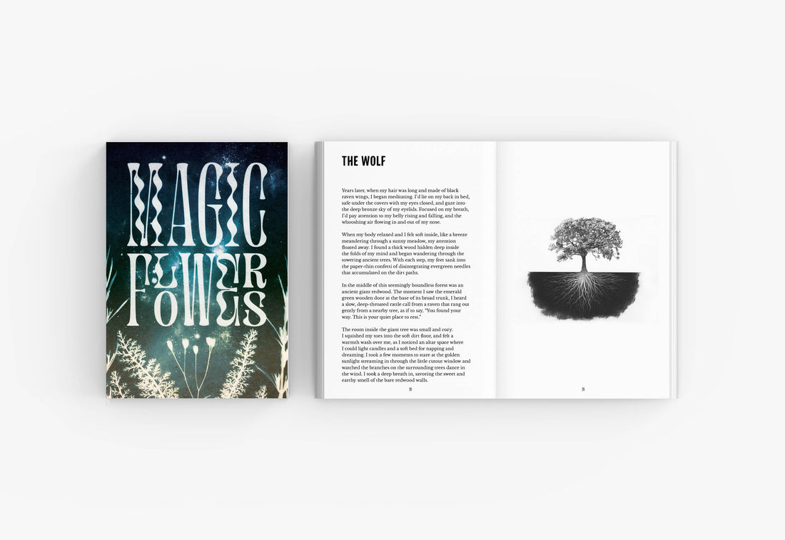 Magic Flowers - Softcover Full Color Book and Bookmark-Earth Fairy Holistics