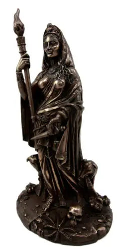 10722 Goddess Hecate Statue Bronze-Earth Fairy Holistics