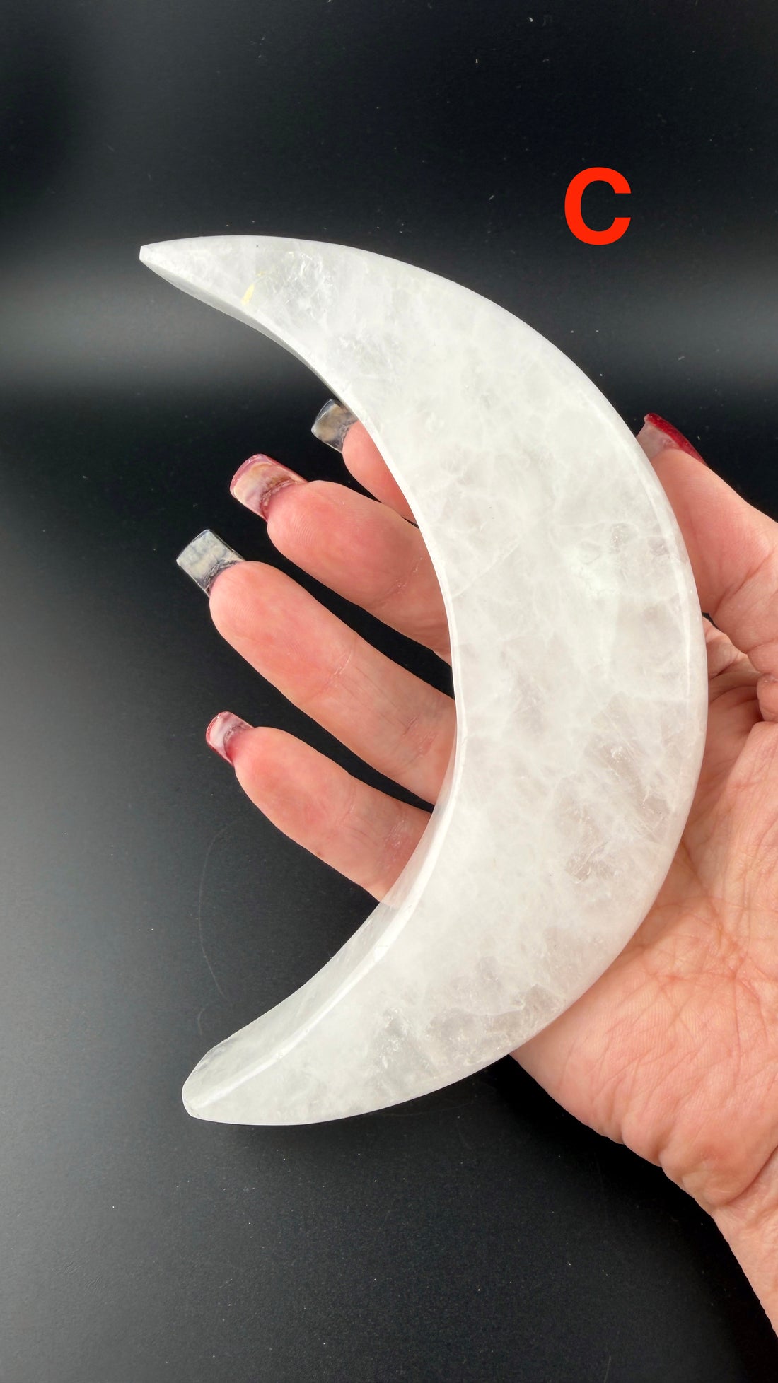 Clear Quartz Crescent Moons-Earth Fairy Holistics