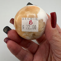 Peach Stilbite/Scolecite Spheres-Earth Fairy Holistics